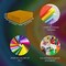 FabricLA Acrylic Felt Sheets For Crafts - Soft Precut 12" X 12" Inches (30.5cm X 30.5cm) Felt Squares - Use Felt Fabric Craft Sheets for DIY, Hobby, Costume, And Decoration - Antique Gold, 14 Pieces
